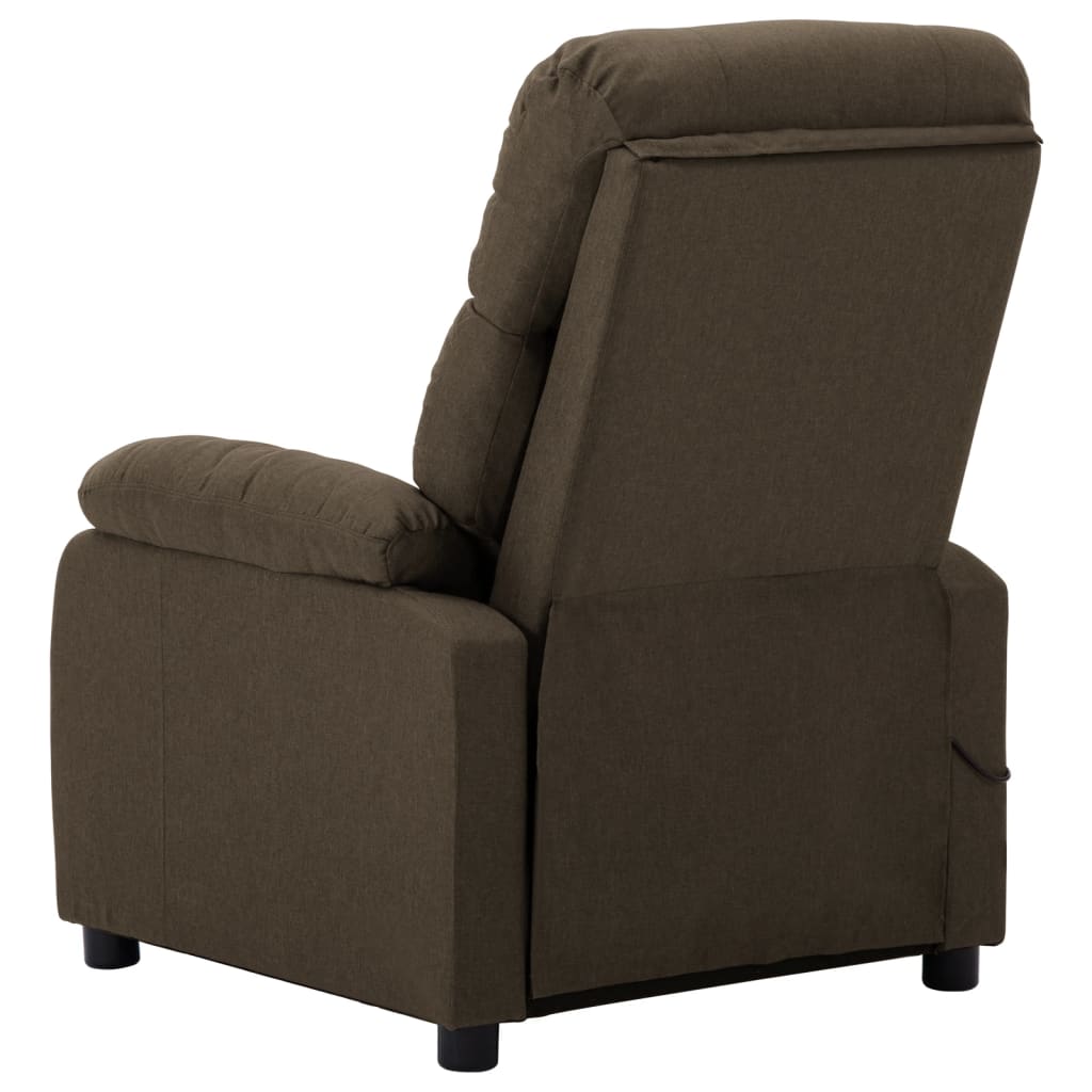 vidaXL Massage Chair Massaging Recliner Push Cozy Chair for Elderly Fabric-0
