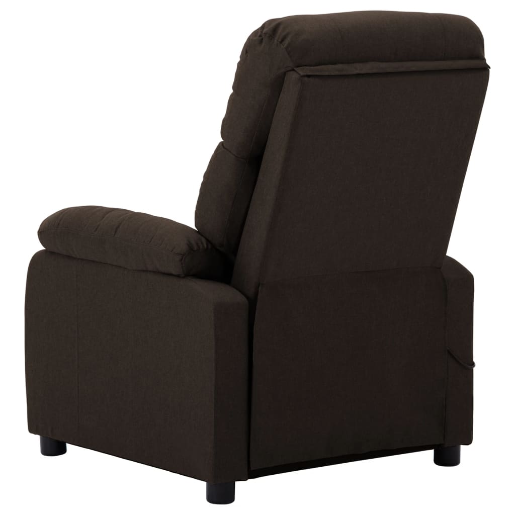 vidaXL Massage Chair Massaging Recliner Push Cozy Chair for Elderly Fabric-31