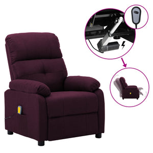 vidaXL Massage Chair Massaging Recliner Push Cozy Chair for Elderly Fabric-30