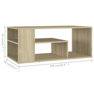vidaXL Coffee Table Accent End Sofa Table for Living Room Engineered Wood-42