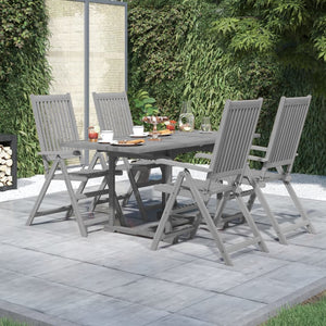 vidaXL 5 Piece Patio Dining Set Solid Wood Acacia-0