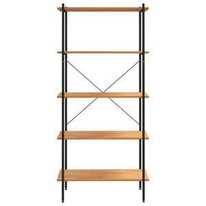 vidaXL 5-Tier Shelving Unit Standing Bookcase Bookshelf for Living Room Office-0