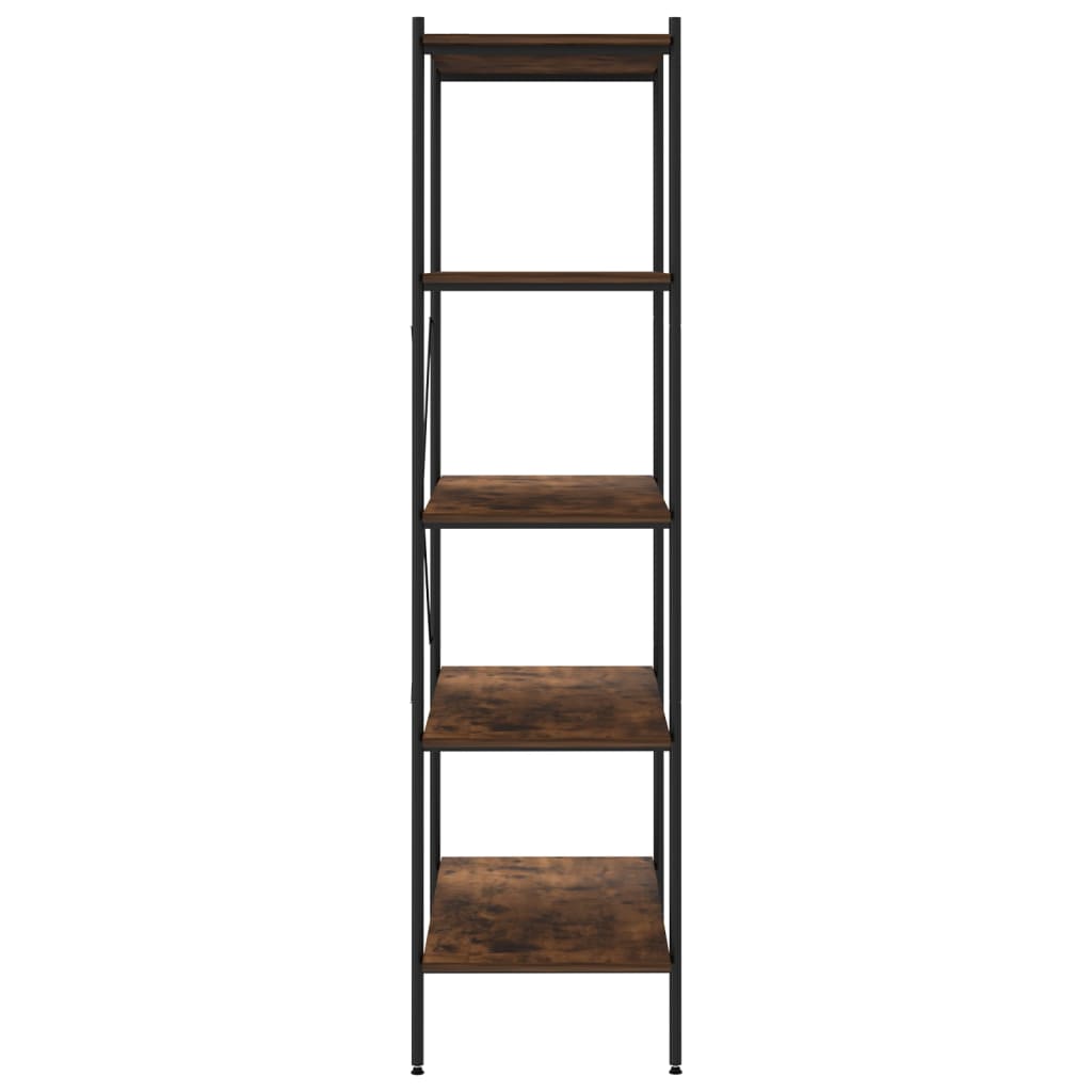 vidaXL 5-Tier Shelving Unit Standing Bookcase Bookshelf for Living Room Office-11