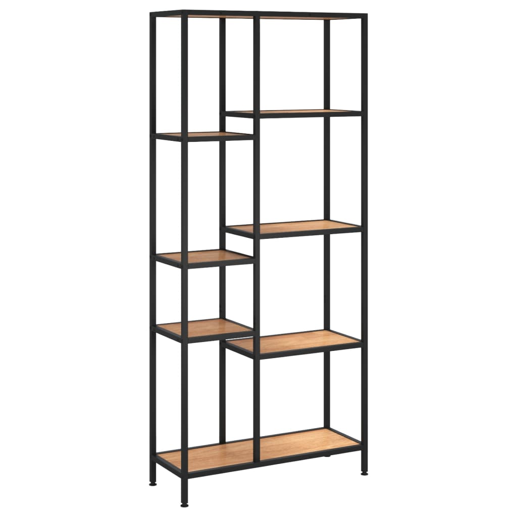 vidaXL Book Shelf Bookcase Storage Organizer Rack Steel and Engineered Wood-22