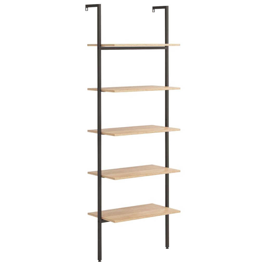 vidaXL 5-Tier Leaning Shelf Storage 5-Tier Bookshelf Rack for Living Room-22