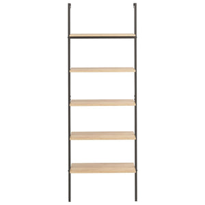 vidaXL 5-Tier Leaning Shelf Storage 5-Tier Bookshelf Rack for Living Room-26