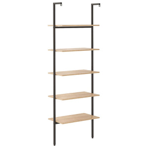 vidaXL 5-Tier Leaning Shelf Storage 5-Tier Bookshelf Rack for Living Room-4