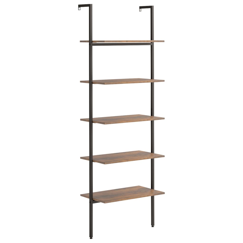 vidaXL 5-Tier Leaning Shelf Storage 5-Tier Bookshelf Rack for Living Room-25