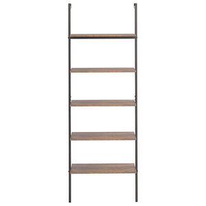 vidaXL 5-Tier Leaning Shelf Storage 5-Tier Bookshelf Rack for Living Room-5