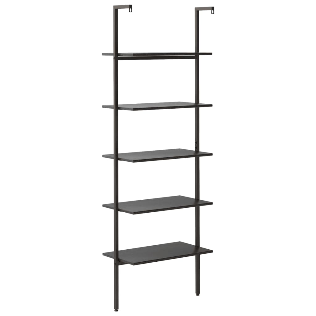 vidaXL 5-Tier Leaning Shelf Storage 5-Tier Bookshelf Rack for Living Room-15