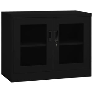 vidaXL Office Cabinet Anthracite 35.4"x15.7"x41.3" Steel-44