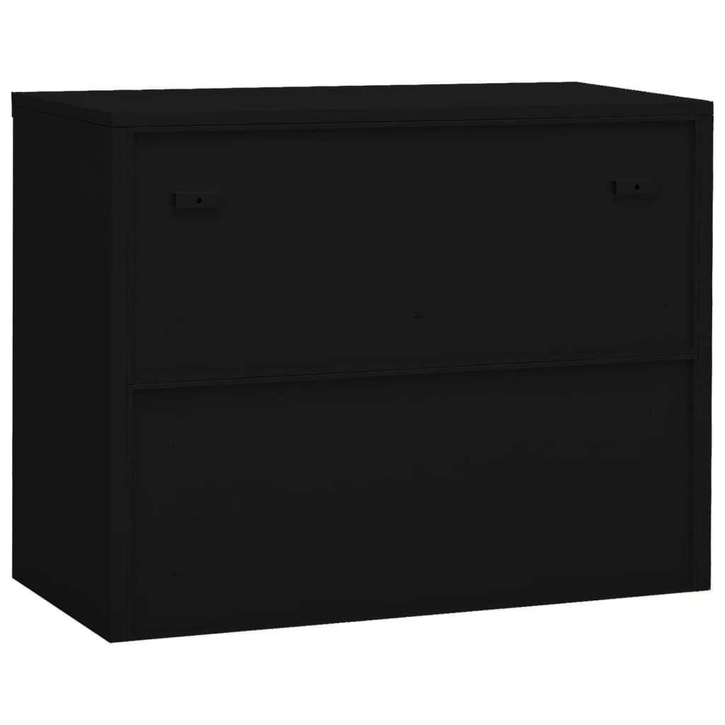 vidaXL Office Cabinet Anthracite 35.4"x15.7"x41.3" Steel-1