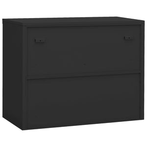 vidaXL Office Cabinet Anthracite 35.4"x15.7"x41.3" Steel-52