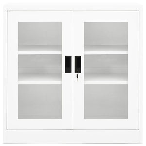 vidaXL Office Cabinet Anthracite 35.4"x15.7"x41.3" Steel-32