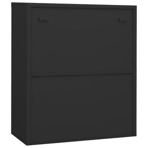 vidaXL Office Cabinet Anthracite 35.4"x15.7"x41.3" Steel-49