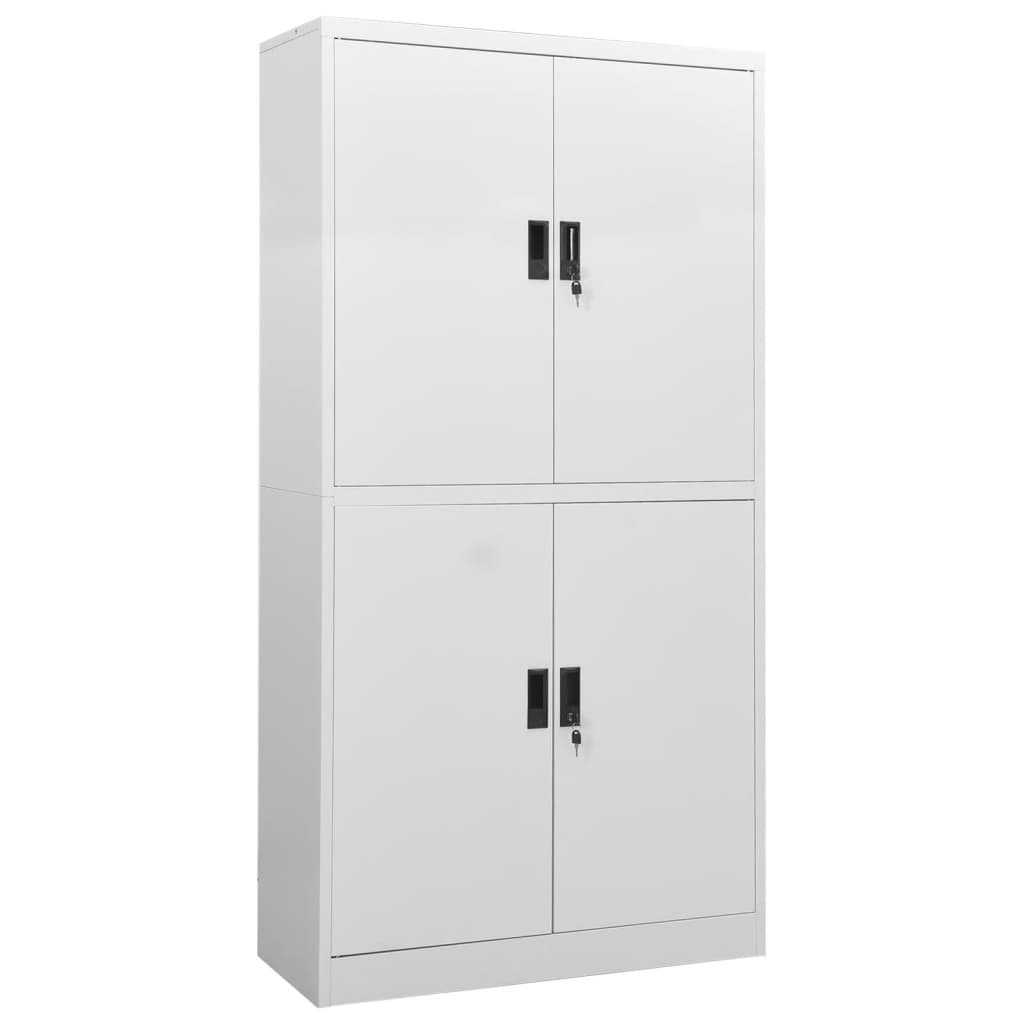 vidaXL Filing Cabinet Storage Metal Cabinet with Shelves for Home Office Steel-11