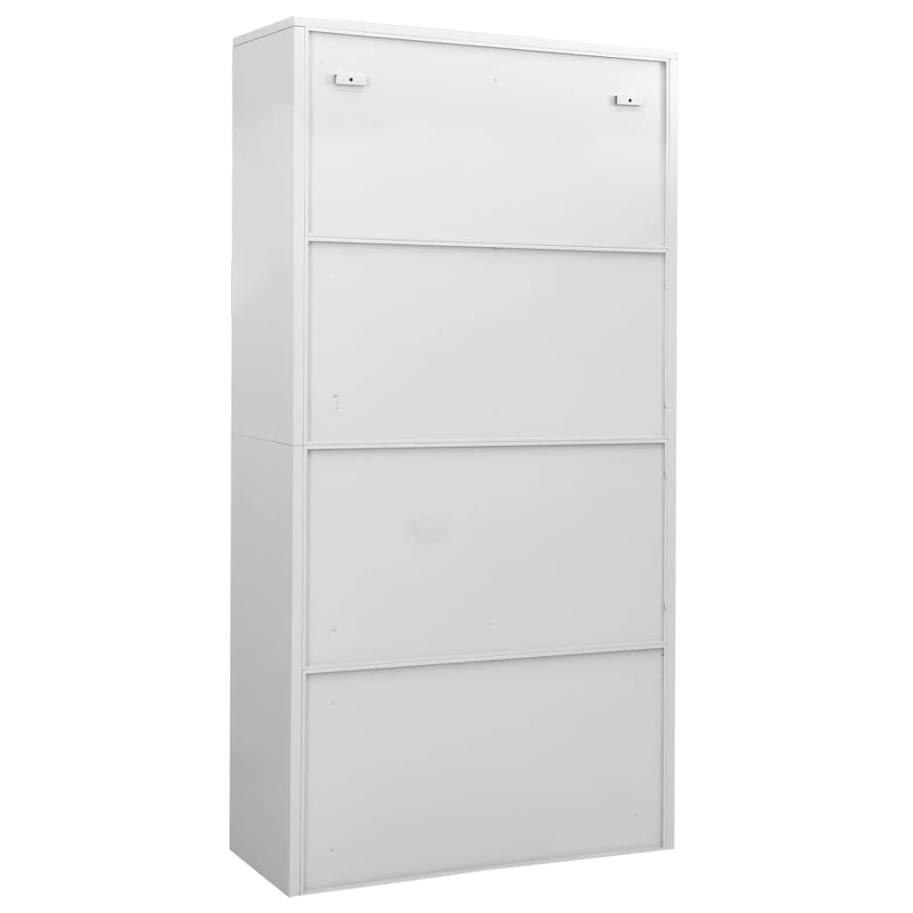 vidaXL Filing Cabinet Storage Metal Cabinet with Shelves for Home Office Steel-15