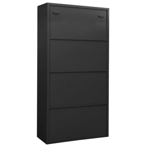 vidaXL Filing Cabinet Storage Metal Cabinet with Shelves for Home Office Steel-35