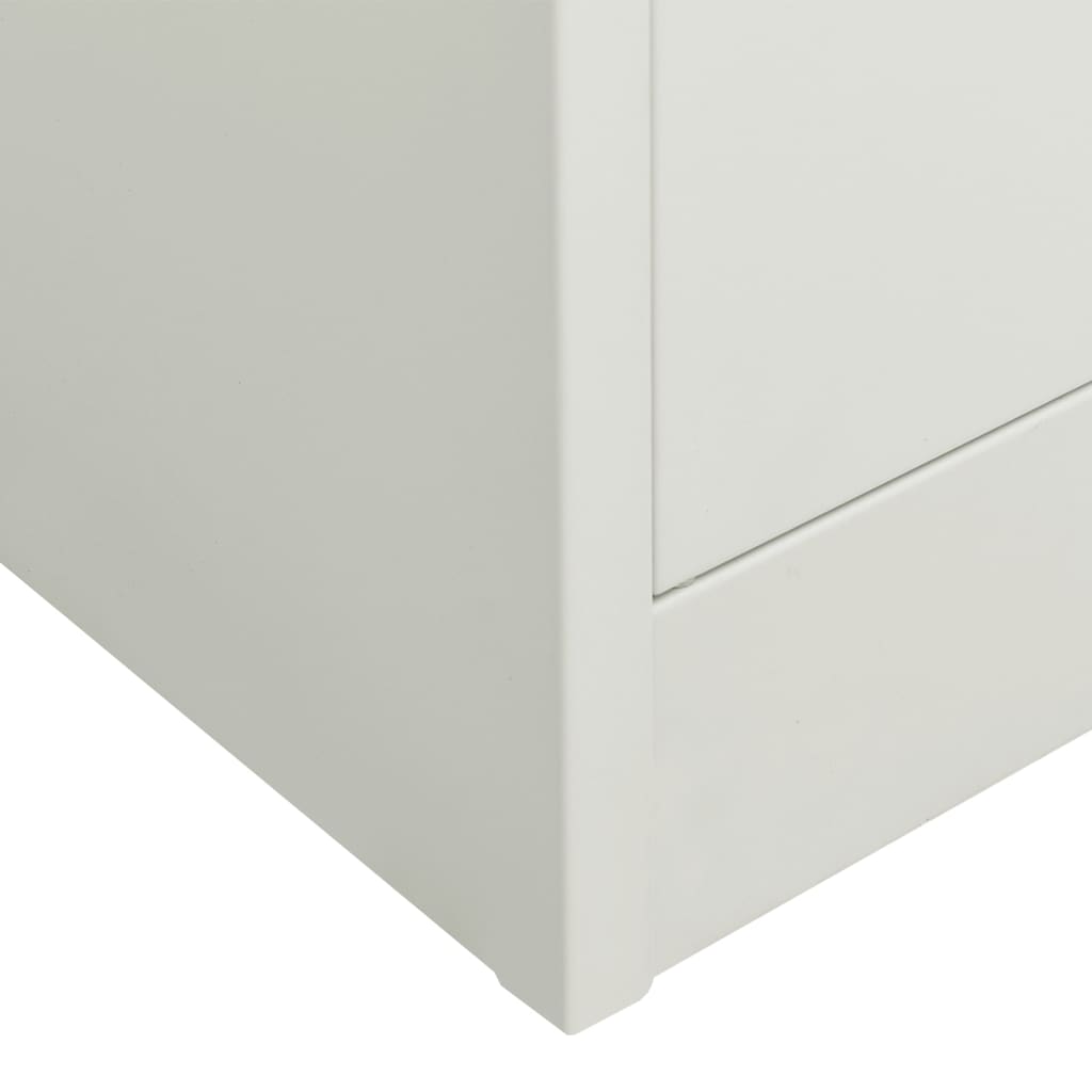 vidaXL Filing Cabinet Storage Cabinet Locker with Doors and Shelves Steel-8