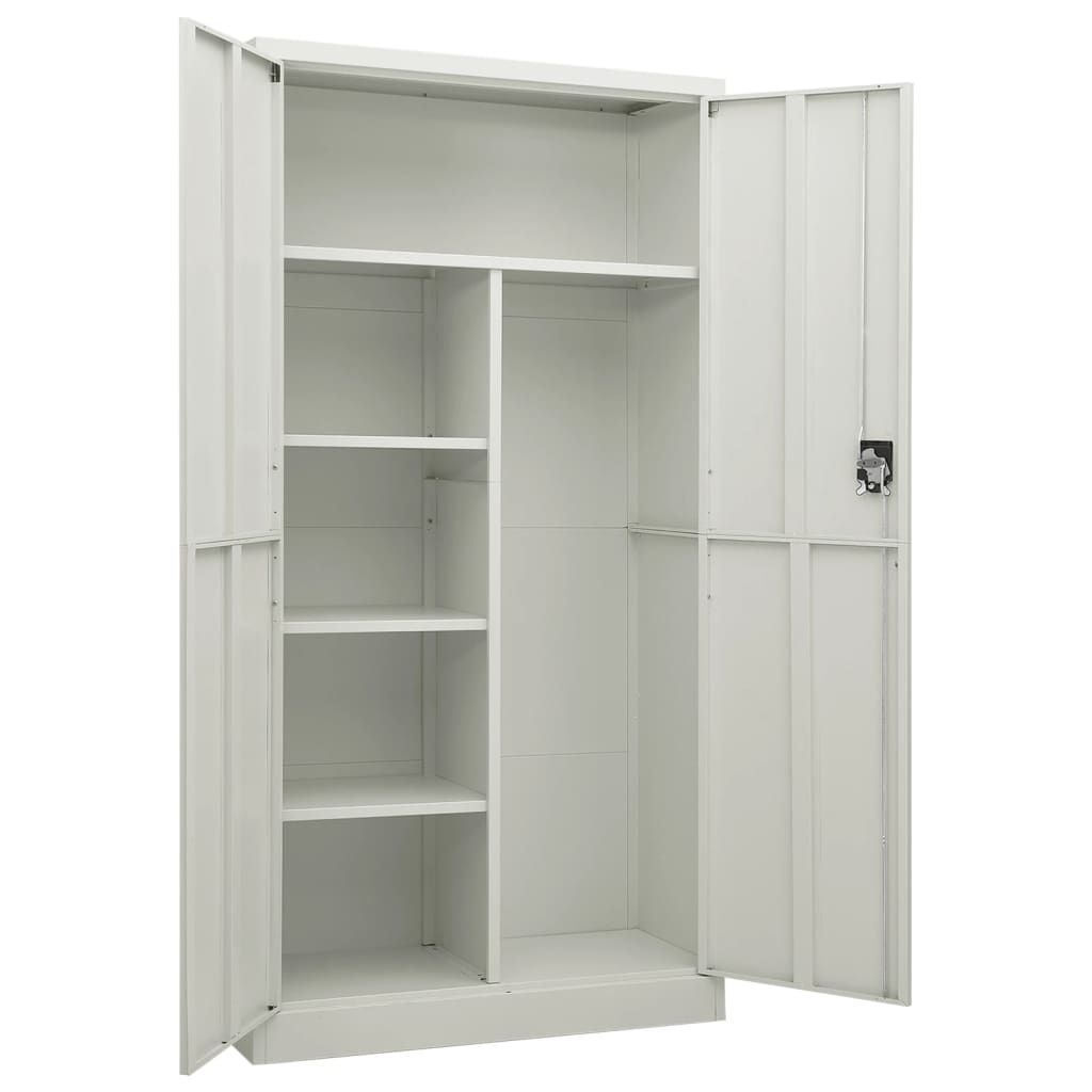 vidaXL Storage Cabinet with a Lock Storage Locker Storage Organizer Steel-8