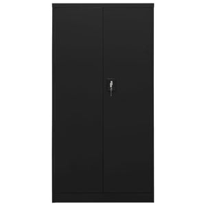 vidaXL Storage Cabinet with a Lock Storage Locker Storage Organizer Steel-0