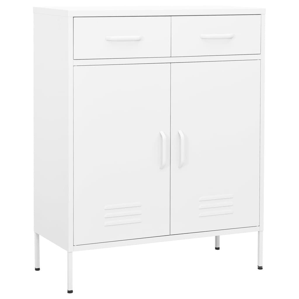 vidaXL Storage Cabinet Freestanding File Cabinet with Shelves for Office Steel-10