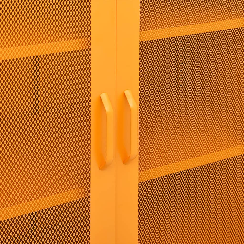 vidaXL Storage Cabinet Sideboard Filing Cabinet with Shelves for Hallway Steel-14