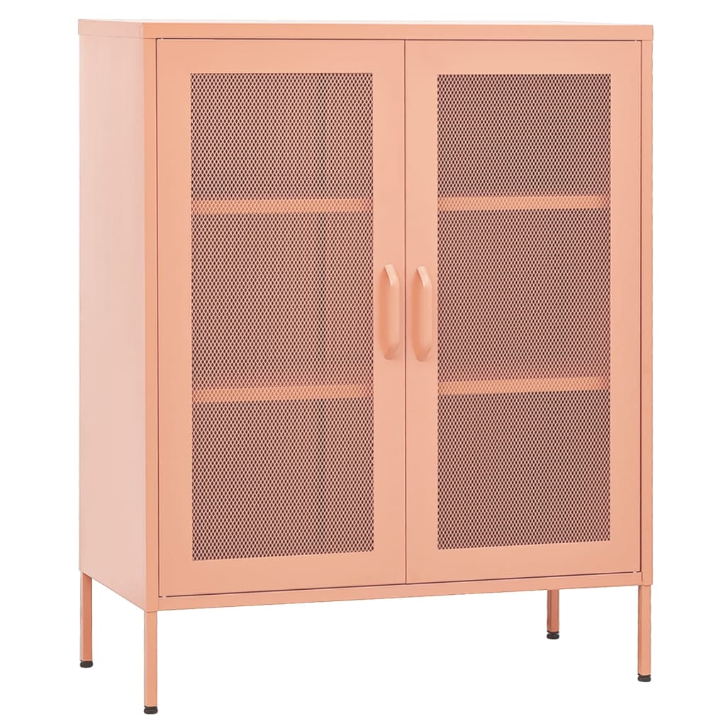 vidaXL Storage Cabinet Sideboard Filing Cabinet with Shelves for Hallway Steel-27