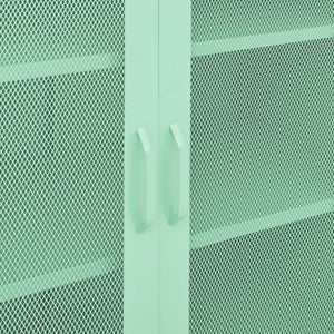 vidaXL Storage Cabinet Sideboard Filing Cabinet with Shelves for Hallway Steel-10