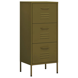 vidaXL Storage Cabinet Freestanding File Cabinet with Drawers for Office Steel-8