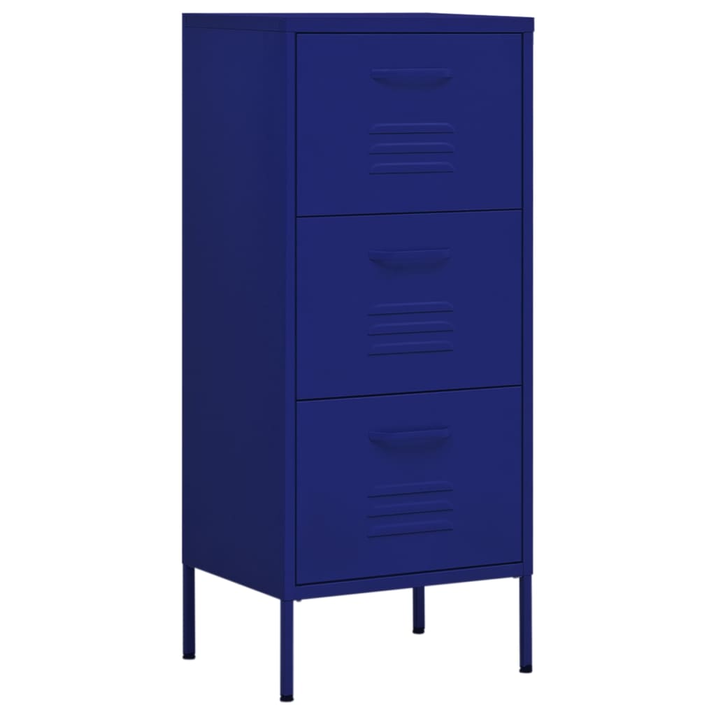 vidaXL Storage Cabinet Freestanding File Cabinet with Drawers for Office Steel-26