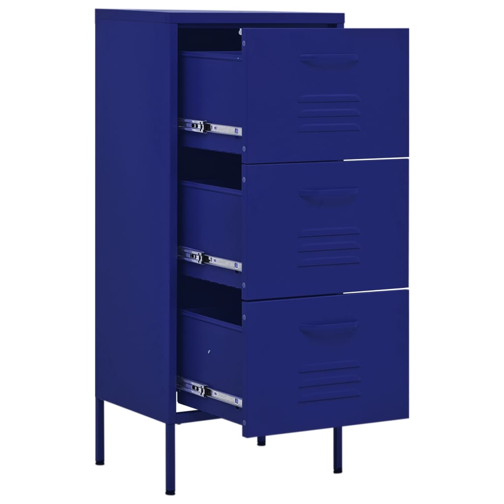 vidaXL Storage Cabinet Freestanding File Cabinet with Drawers for Office Steel-5