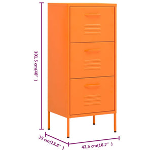 vidaXL Storage Cabinet Freestanding File Cabinet with Drawers for Office Steel-53