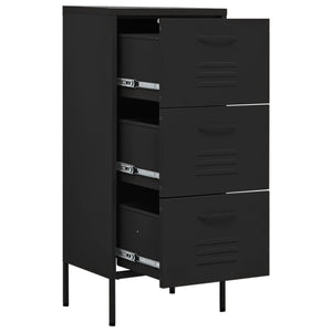 vidaXL Storage Cabinet Freestanding File Cabinet with Drawers for Office Steel-34