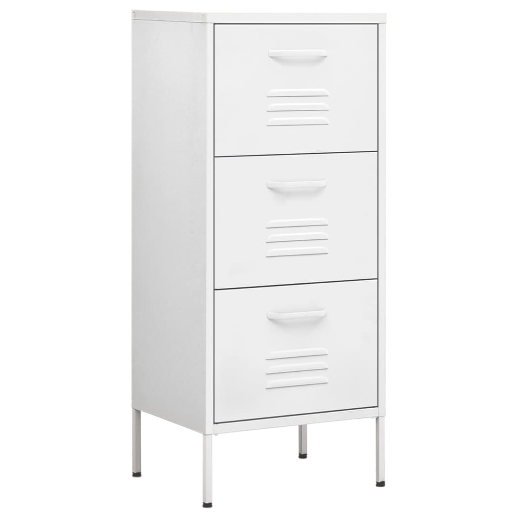 vidaXL Storage Cabinet Freestanding File Cabinet with Drawers for Office Steel-30