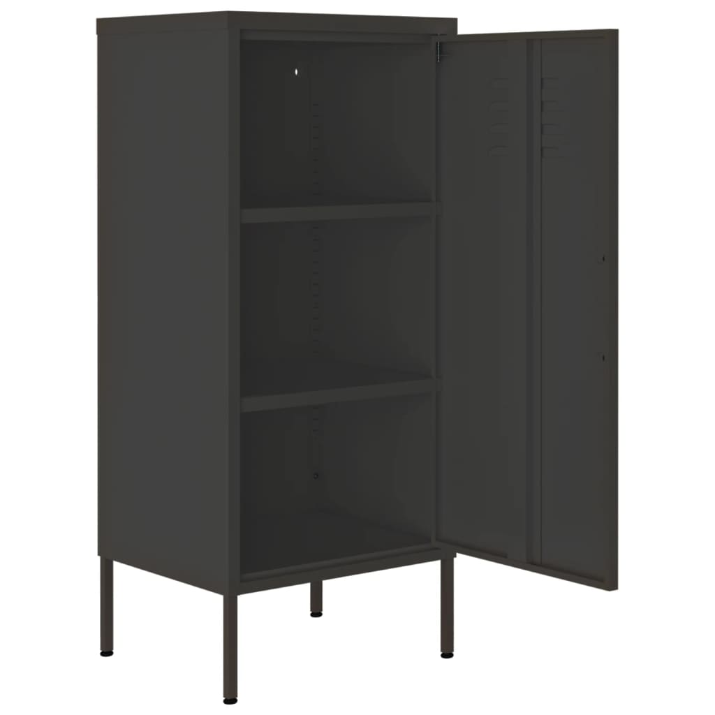 vidaXL Storage Cabinet Freestanding File Cabinet with Shelves for Office Steel-0