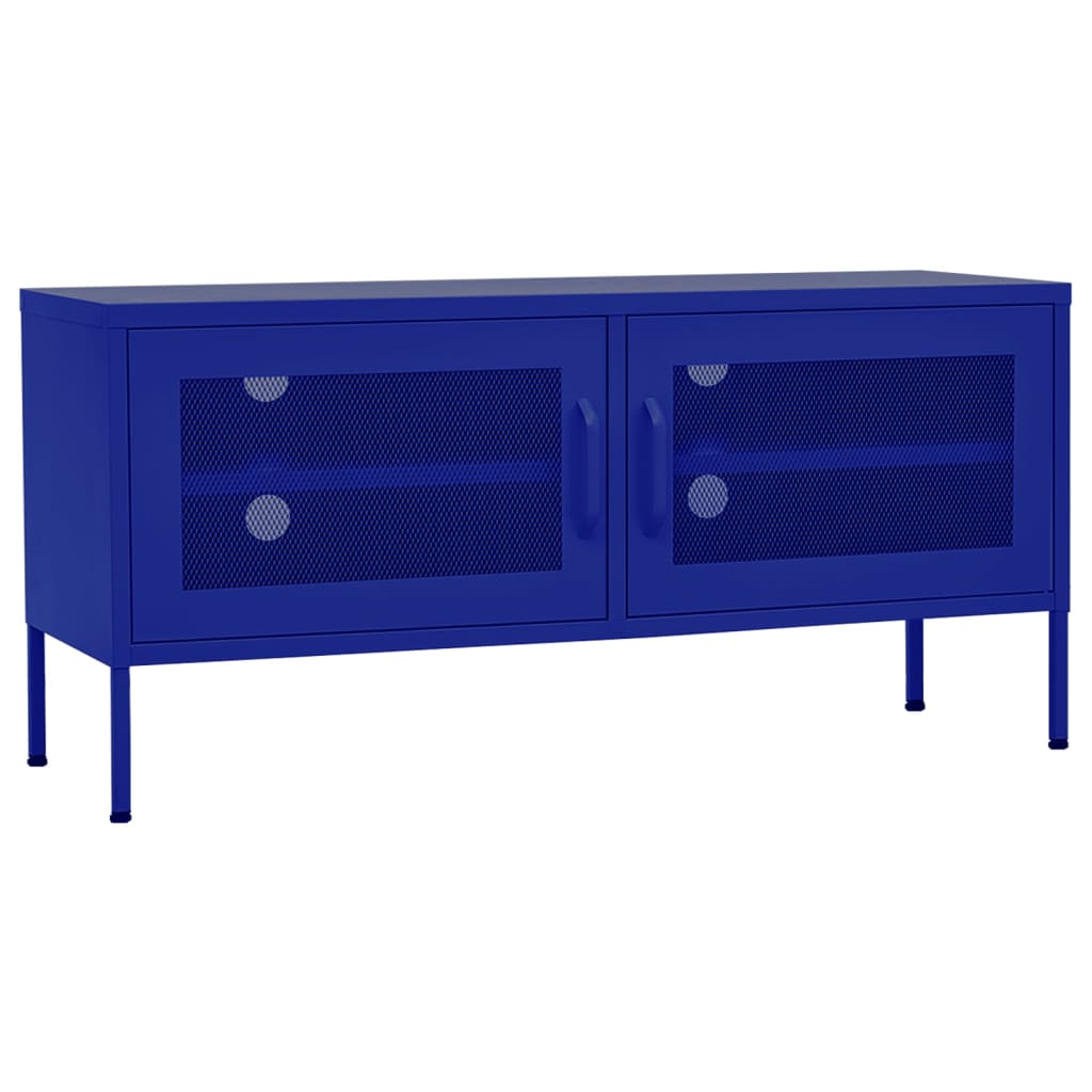 vidaXL TV Stand TV Unit Sideboard Home TV Console Media Unit Cupboard Steel-14