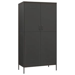 vidaXL Wardrobe Armoire Closet Clothes Storage Organizer for Bedroom Steel-7