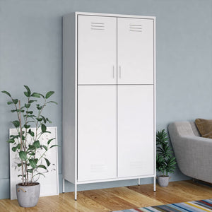 vidaXL Wardrobe Armoire Closet Clothes Storage Organizer for Bedroom Steel-33