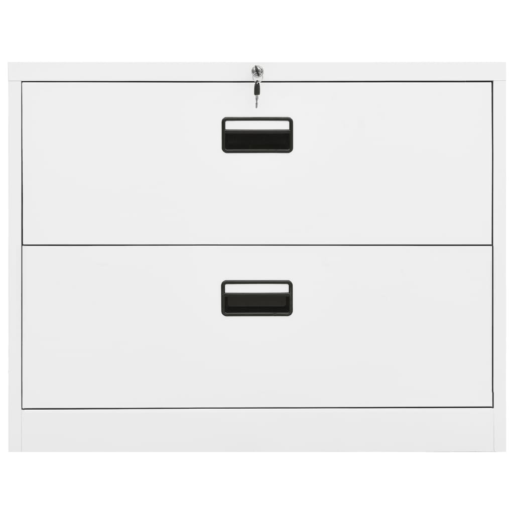 vidaXL Filing Cabinet Under Desk Office File Cabinet Storage Cabinet Steel-10