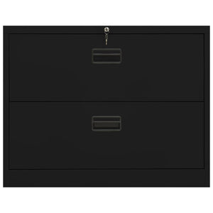 vidaXL Filing Cabinet Under Desk Office File Cabinet Storage Cabinet Steel-40