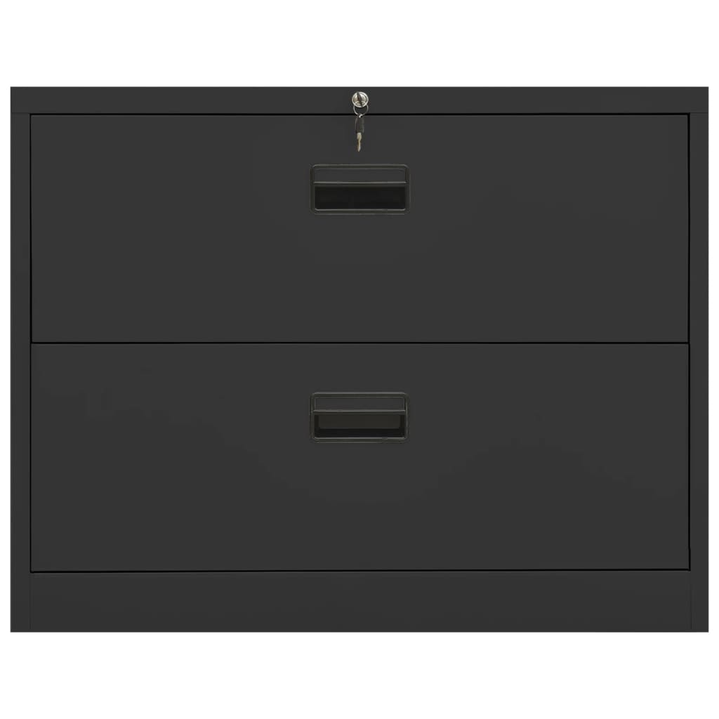 vidaXL Filing Cabinet Under Desk Office File Cabinet Storage Cabinet Steel-6