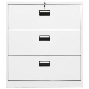 vidaXL Filing Cabinet Under Desk Office File Cabinet Storage Cabinet Steel-21