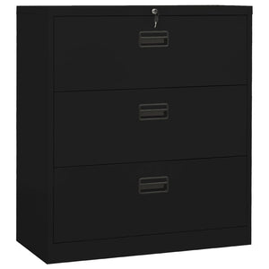 vidaXL Filing Cabinet Under Desk Office File Cabinet Storage Cabinet Steel-41