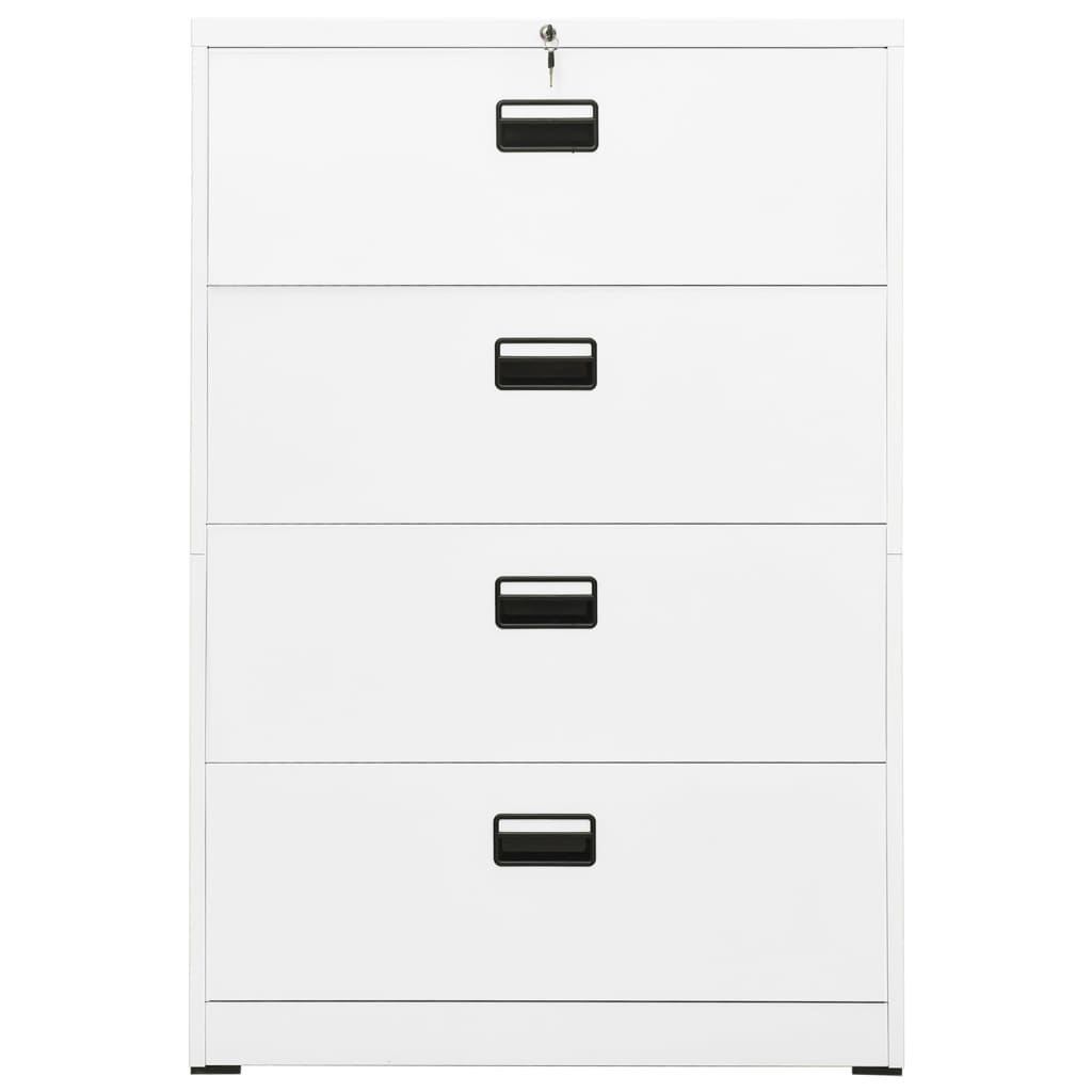 vidaXL Filing Cabinet Under Desk Office File Cabinet Storage Cabinet Steel-34