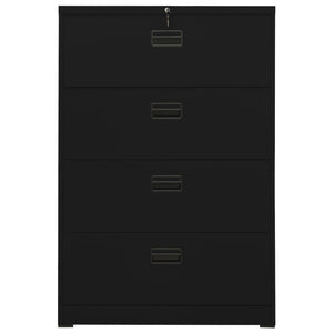 vidaXL Filing Cabinet Under Desk Office File Cabinet Storage Cabinet Steel-12