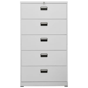 vidaXL Filing Cabinet Under Desk Office File Cabinet Storage Cabinet Steel-8