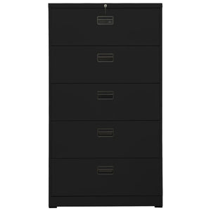 vidaXL Filing Cabinet Under Desk Office File Cabinet Storage Cabinet Steel-23