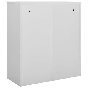 vidaXL Office Cabinet Anthracite 35.4"x15.7"x40.2" Steel-6