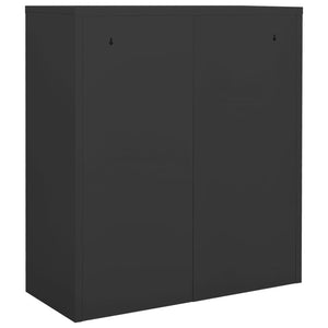 vidaXL Office Cabinet Anthracite 35.4"x15.7"x40.2" Steel-29